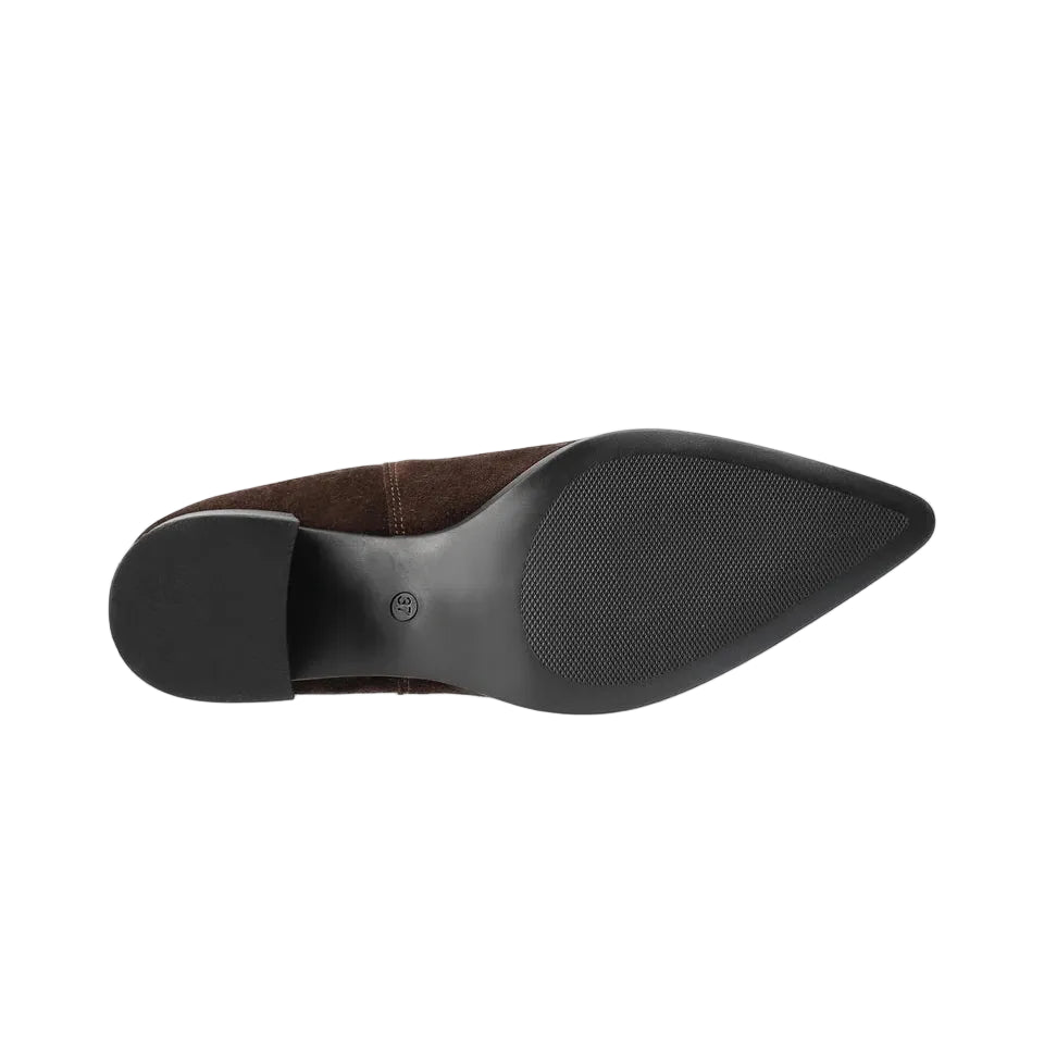 Stivaletto in Suede con Tacco