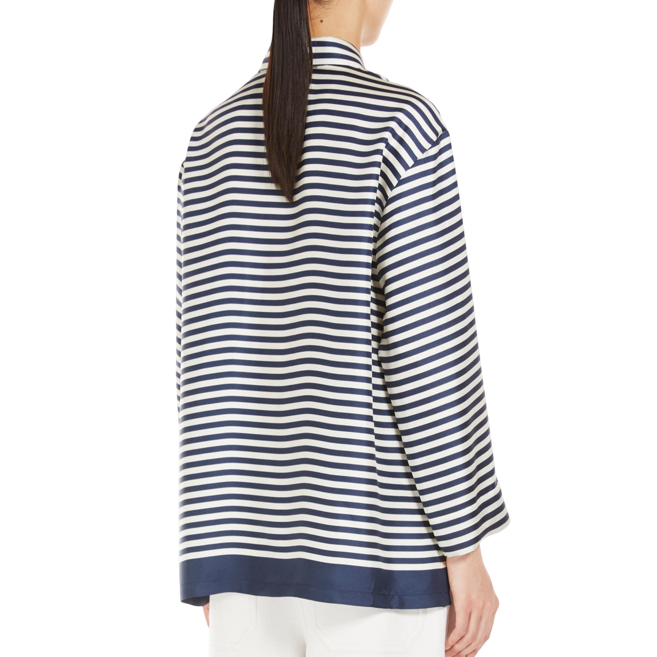 'S Max Mara Camicia in twill di seta stampata