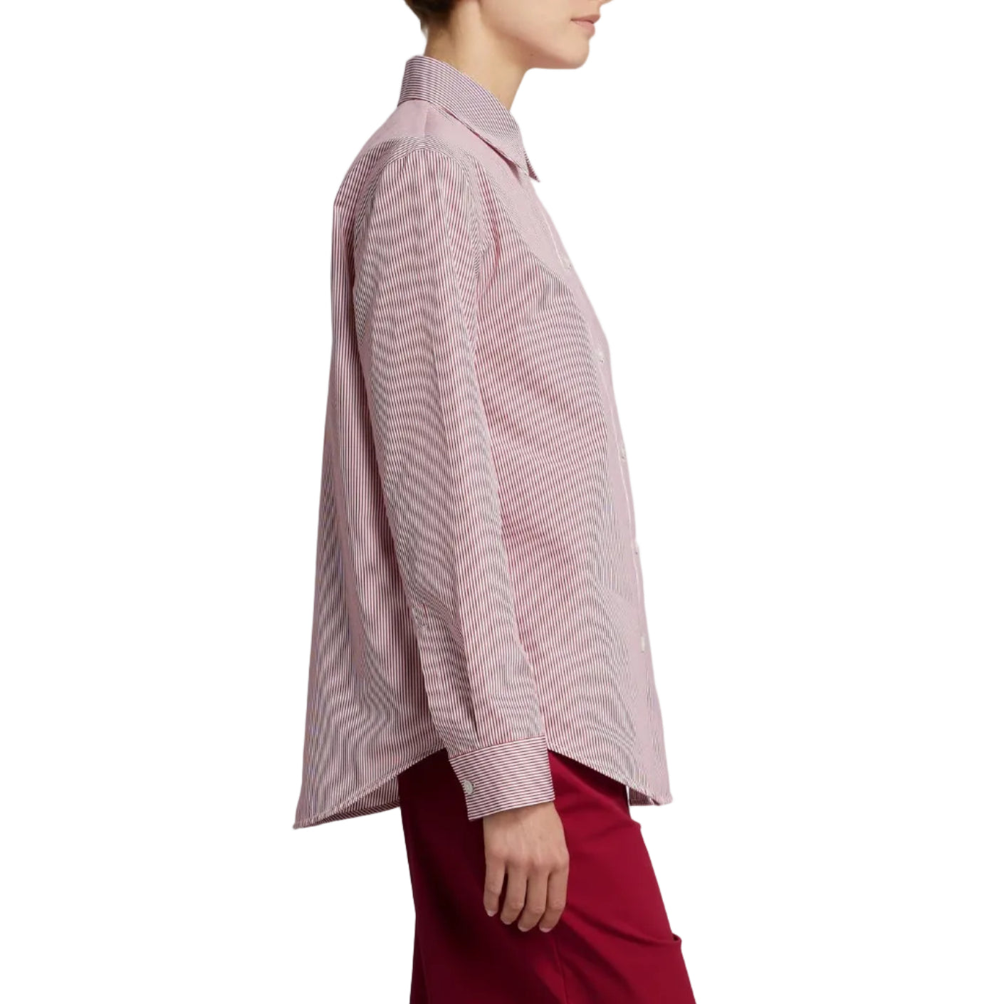 Camicia in Popeline In Puro Cotone a Righe