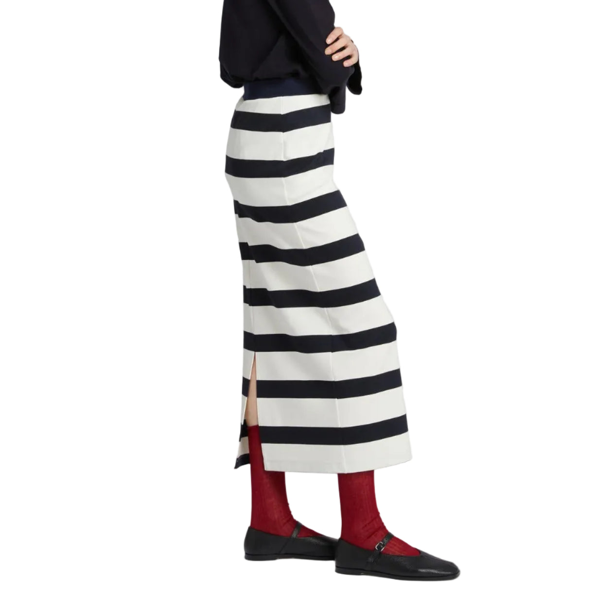 Gonna in Jersey a Righe Riviera