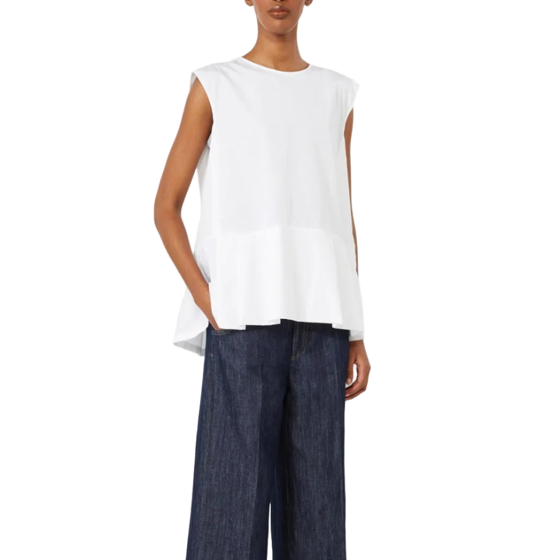 Top in Popeline di Cotone Brava