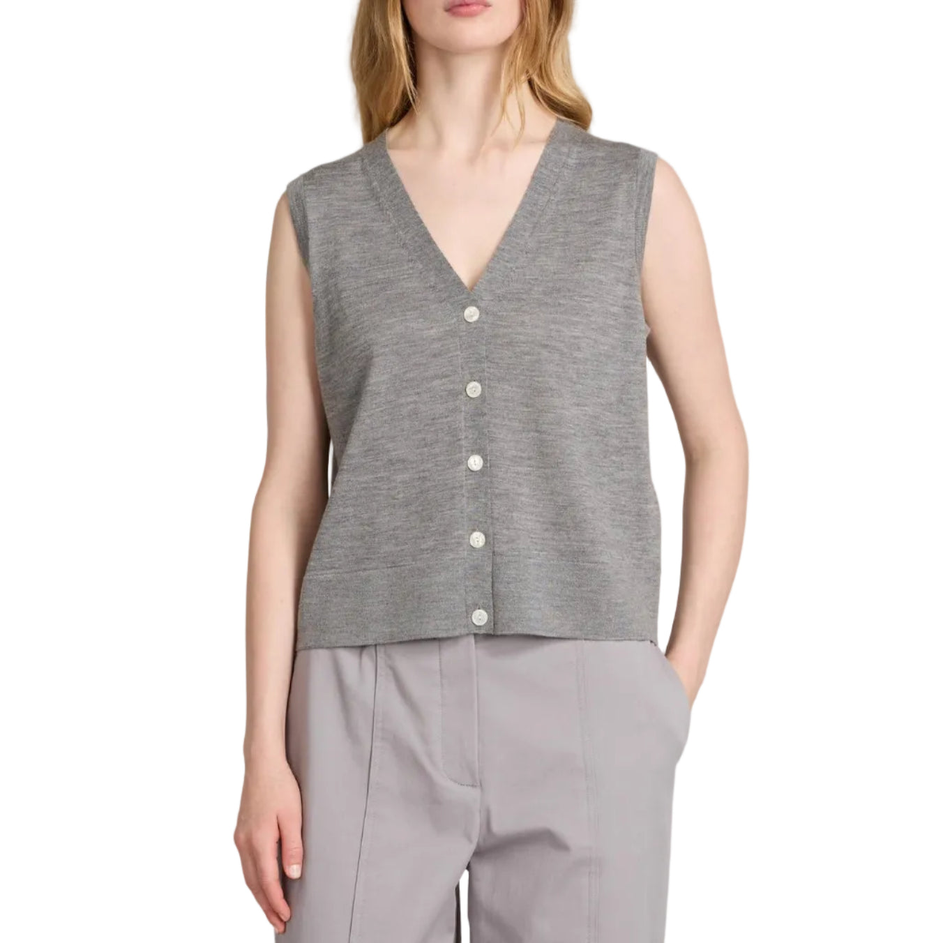 Gilet con Scollo a V Albata
