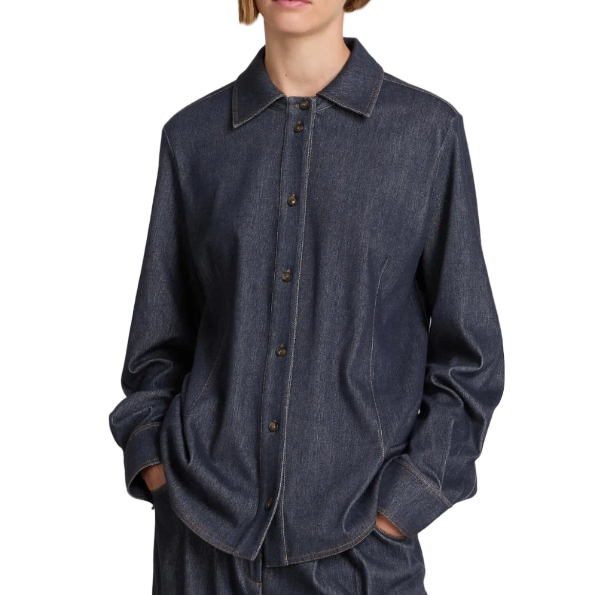 Camicia in Denim Rafia