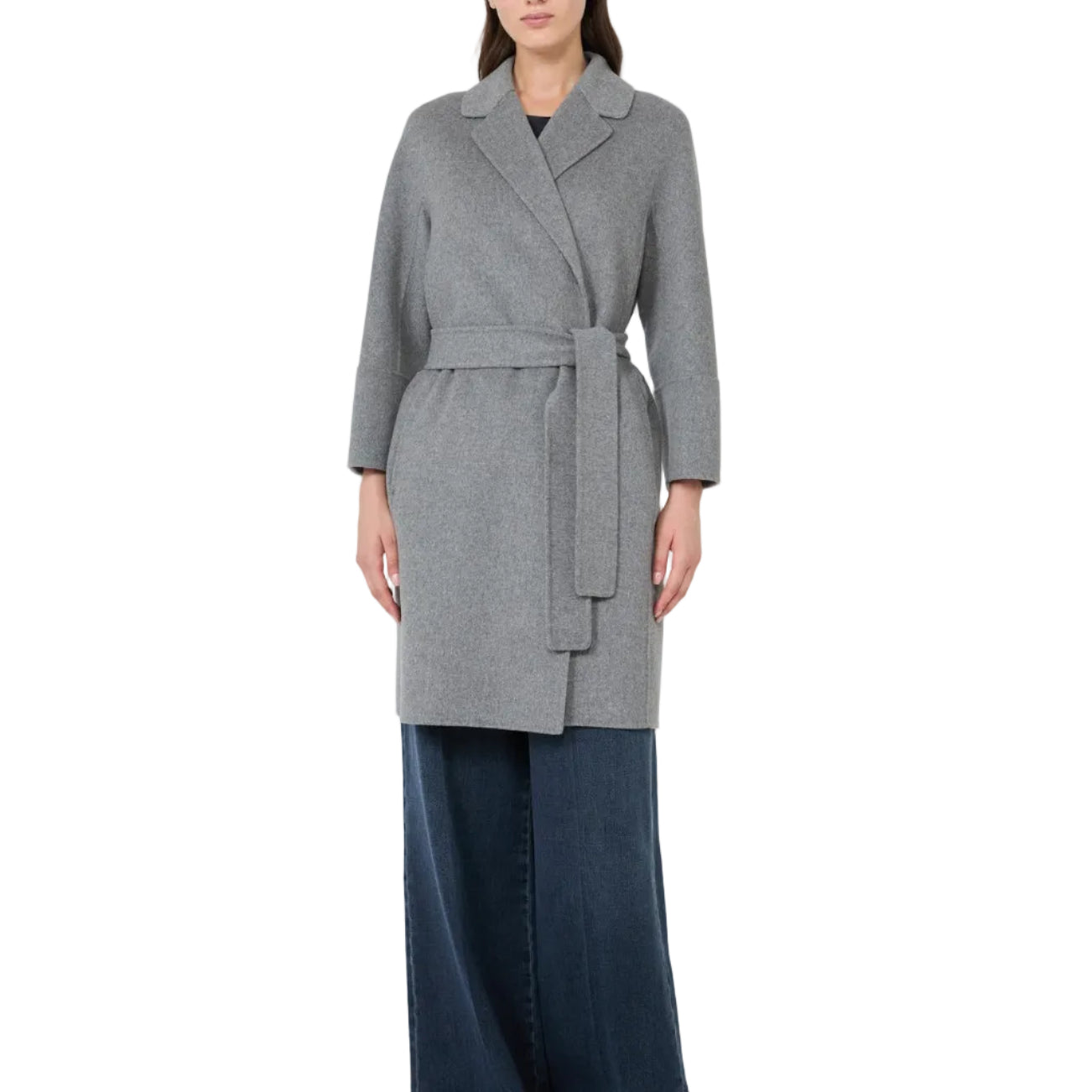 Cappotto corto in lana double Arona
