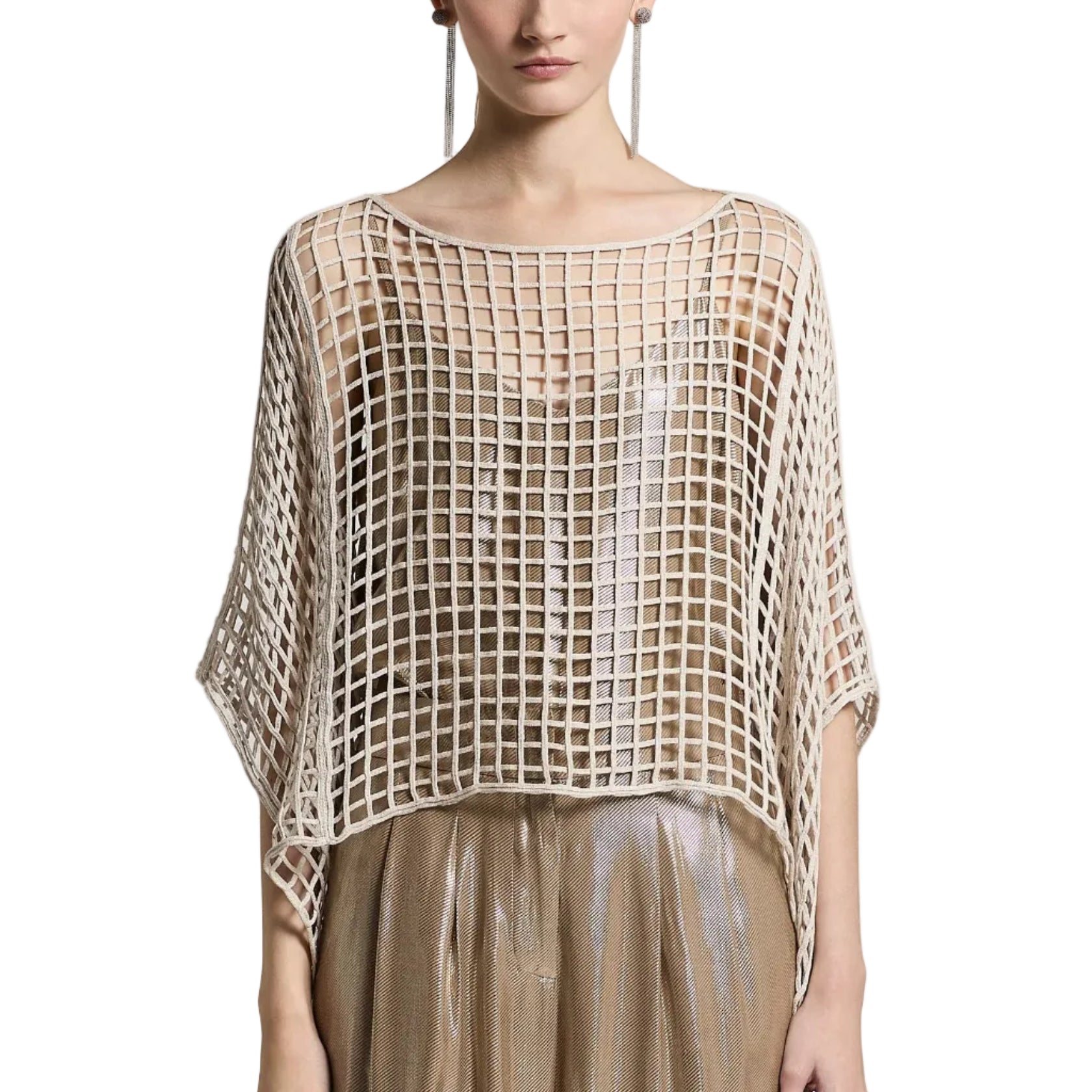 Cappa in cornely di cotone lurex