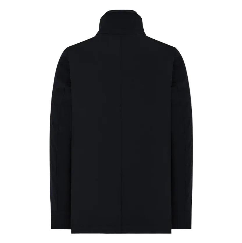PEACOAT IN TESSUTO TECNICO BI-STRETCH CON COLLO IN PIEDI E PETTORINA STACCABILE EDMUND