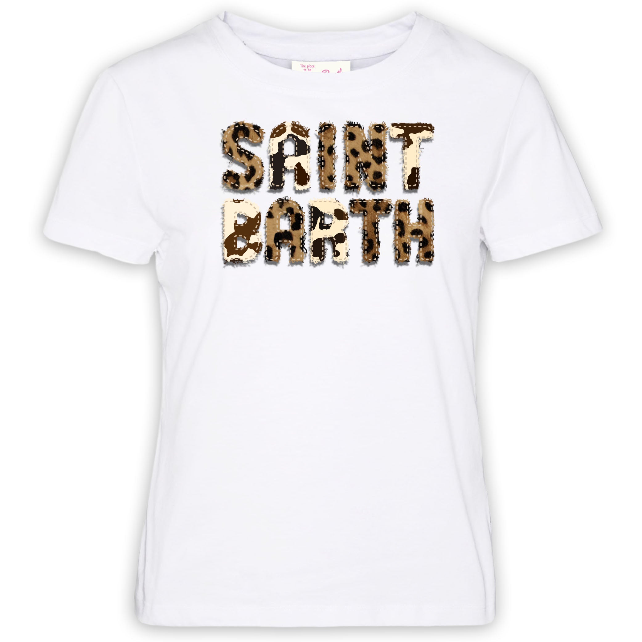 T-Shirt Emilie con Patch in Fantasia Animalier