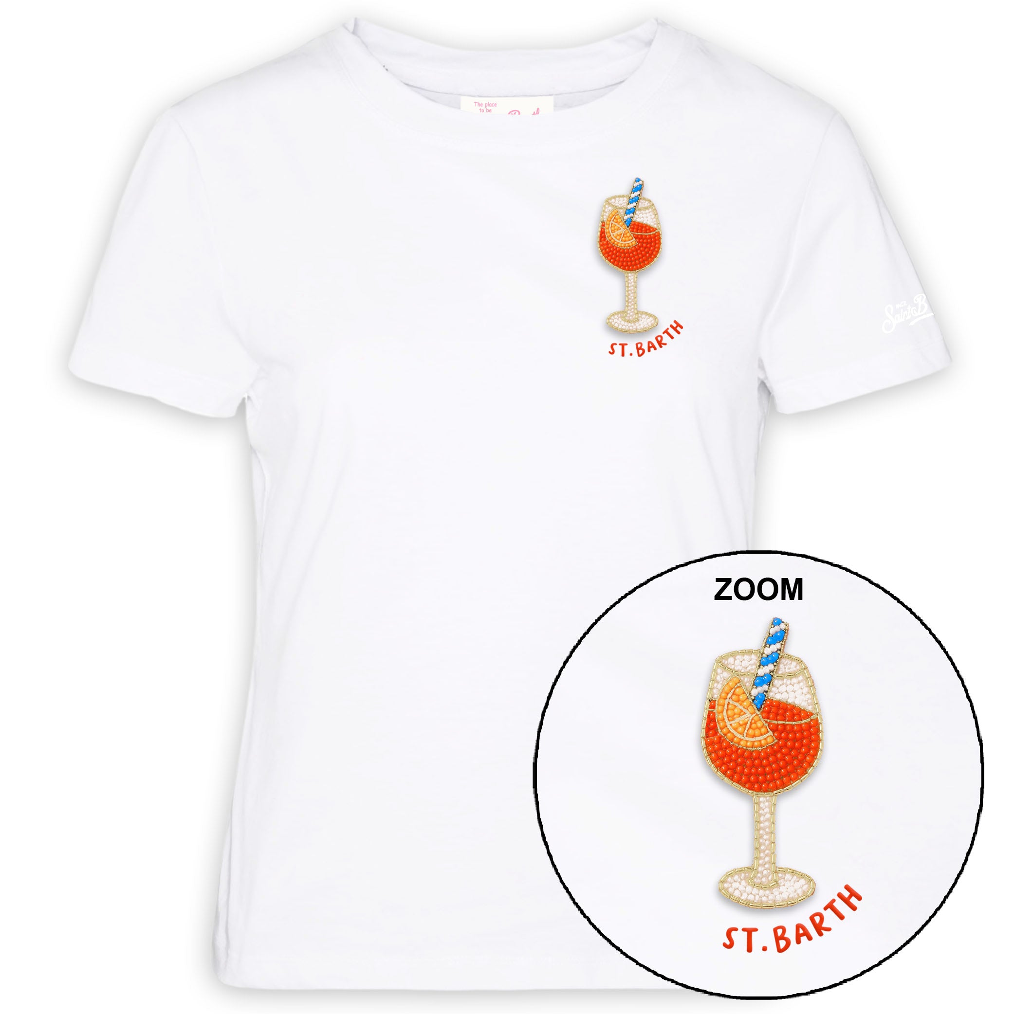 T-Shirt Emilie Con Fantasia Strass