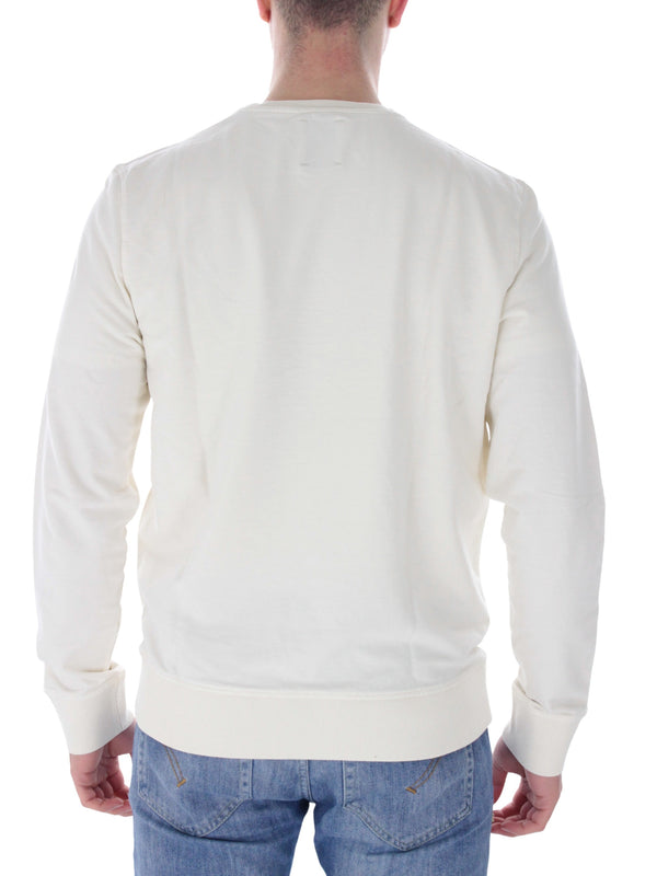 White disaalf round sweatshirt