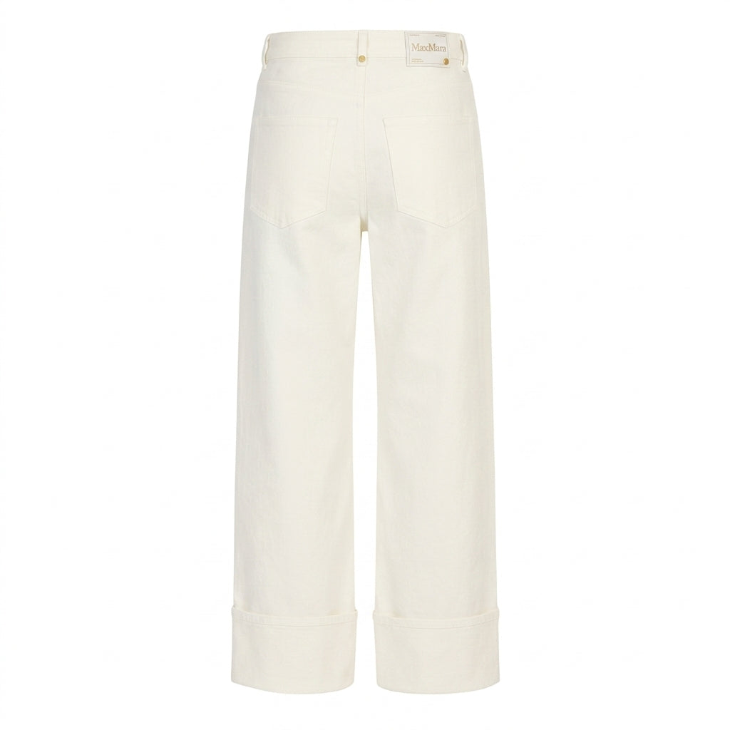 Pantalone in Bull di Cotone Stretch