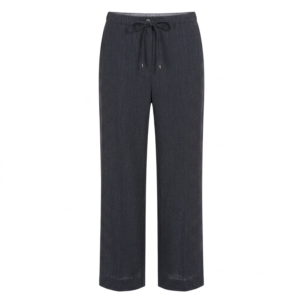 Pantalone Largo Effetto Denim