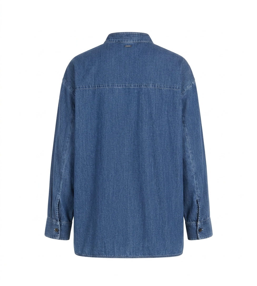 Camicia in Denim di Cotone