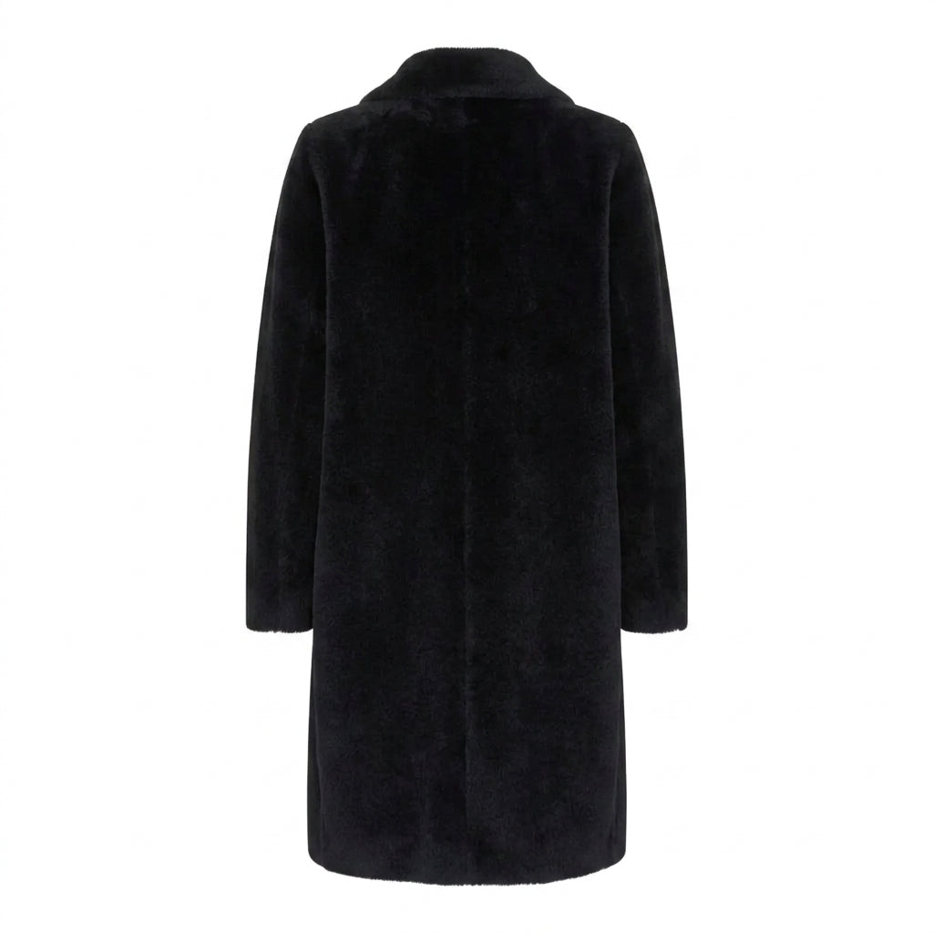 Cappotto midi in alpaca e lana Roseto