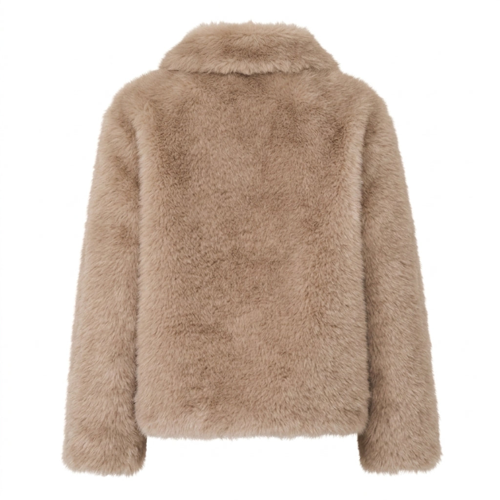 Cappotto corto dalla texture soffice
