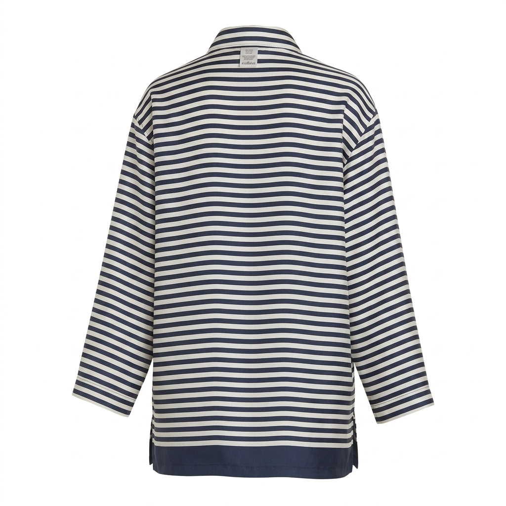 Camicia in twill di seta stampata