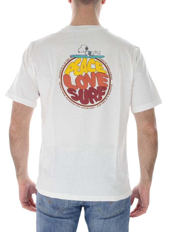 T-shirt Snoopy love surf 230022 Panna