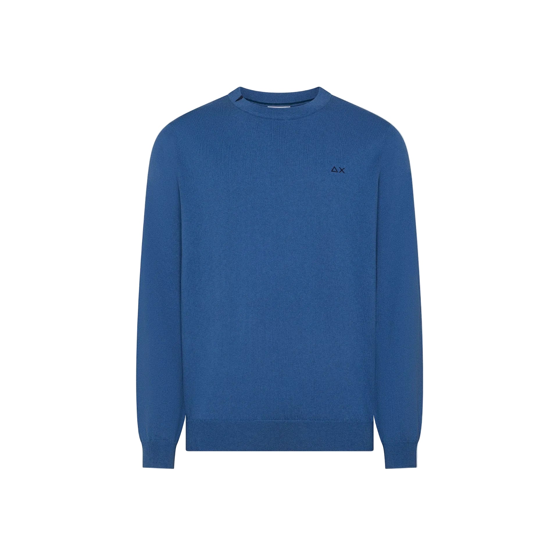 Maglia girocollo in cotone e lana
