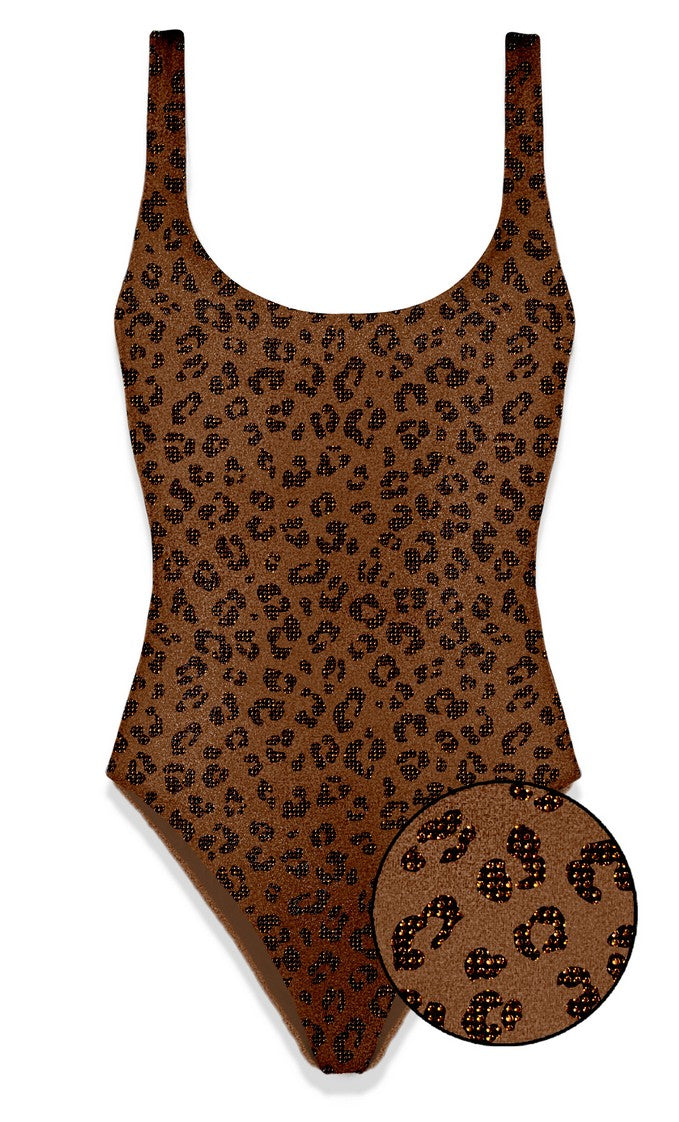 MC2 Saint Barth Costume Strass Leopard