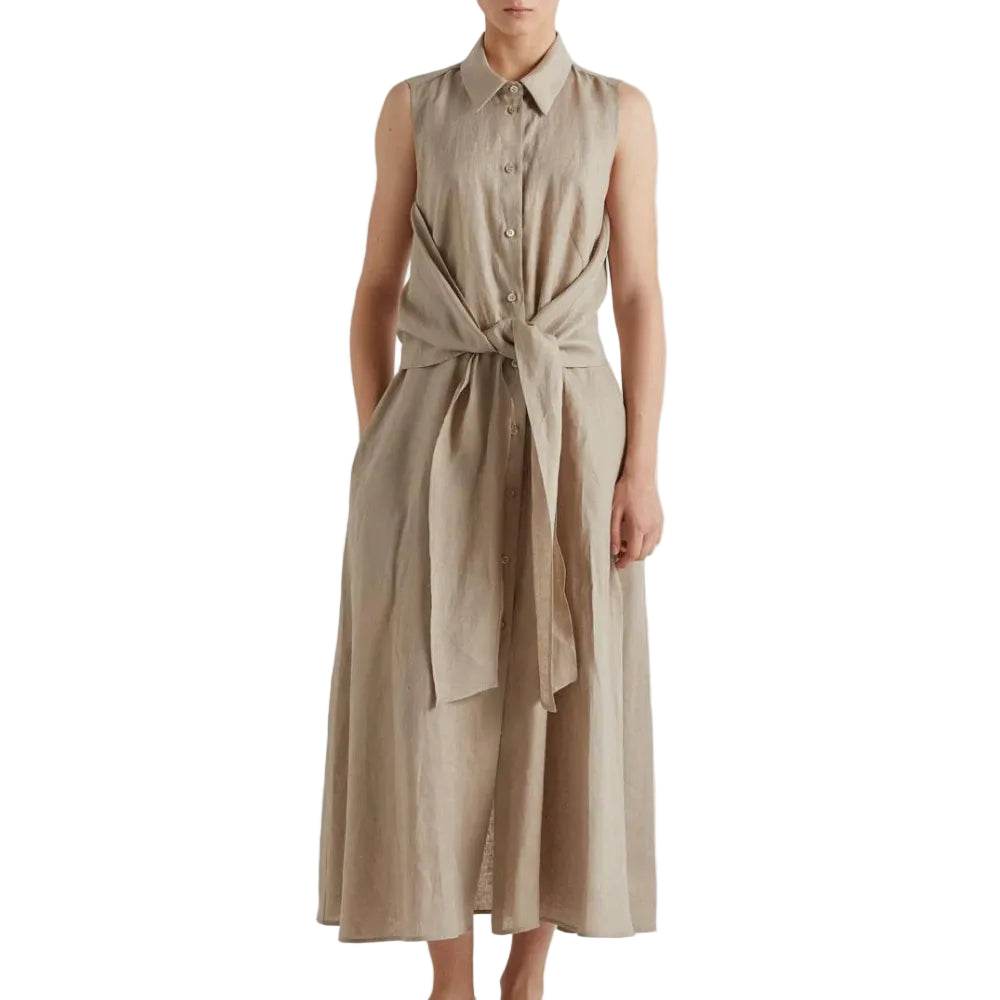 ABITO CHEMISIER CON NODO SUL DAVANTI