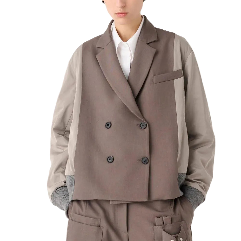 GIACCA BOMBER COMBINATA