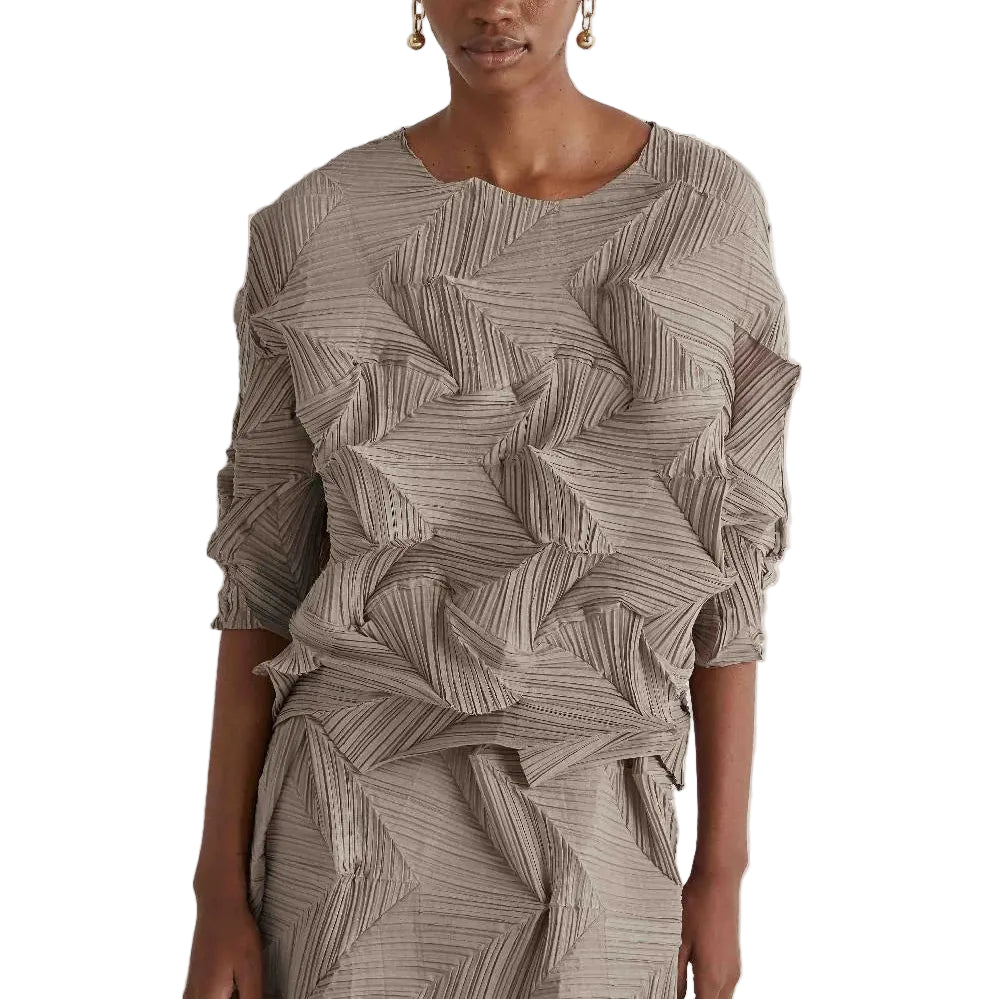 Blusa Plissettata a Fisarmonica