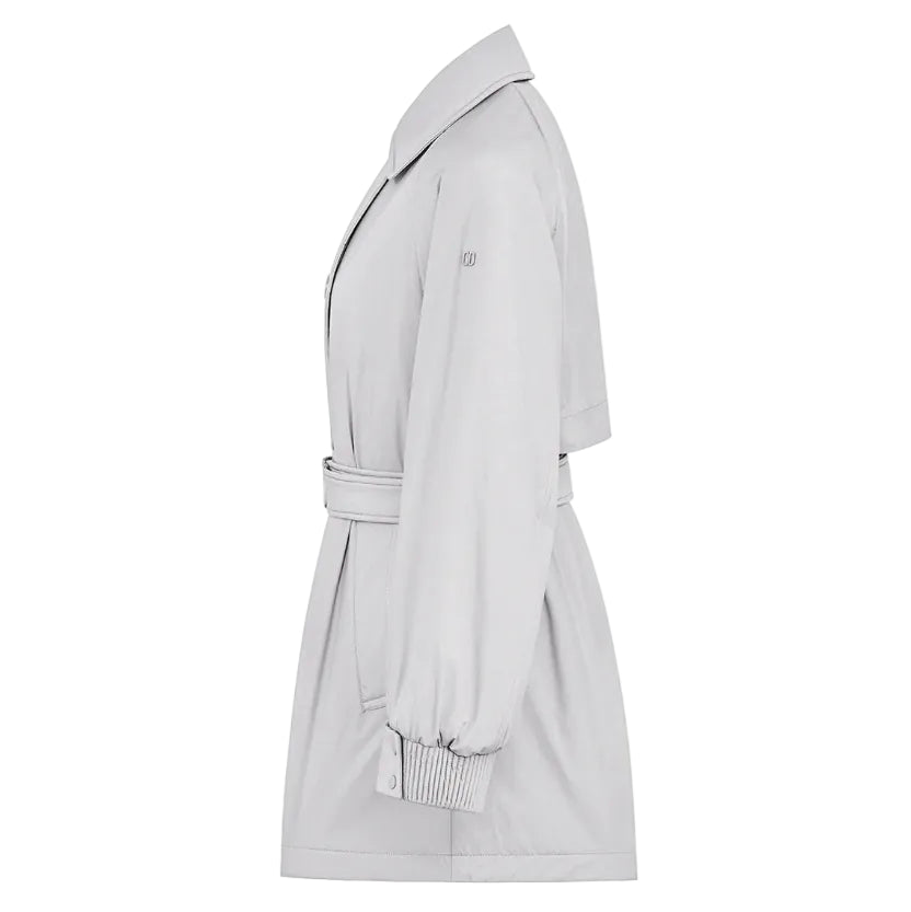 TRENCH COAT DOPPIOPETTO MEDIA-LUNGHEZZA IN TESSUTO TECNICO BI-STRETCH MAISA