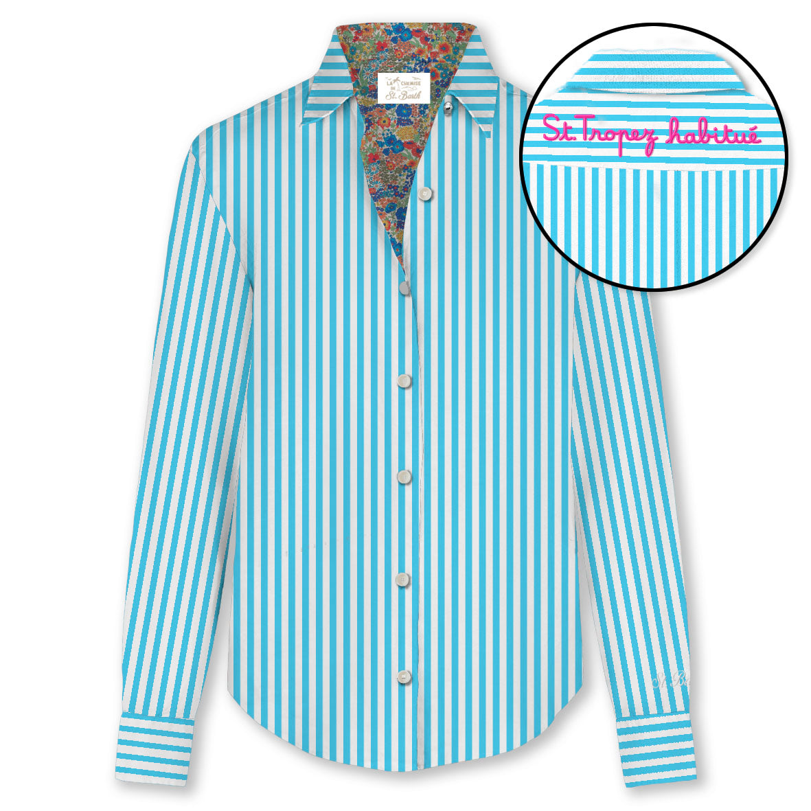 Camicia Meredith Con Fantasia Interna Saint Tropez