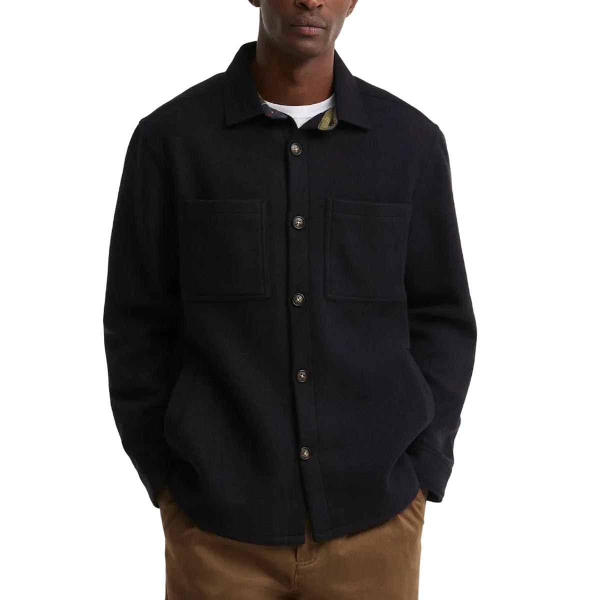 Overshirt misto lana Marltown leggermente aderente