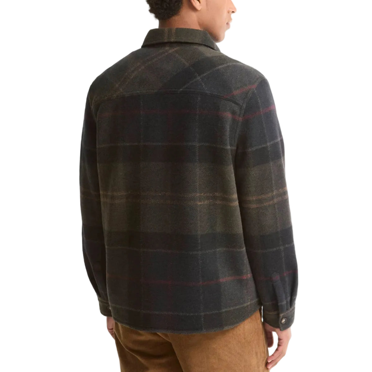 Overshirt Woodlane spazzolata con motivo a quadri