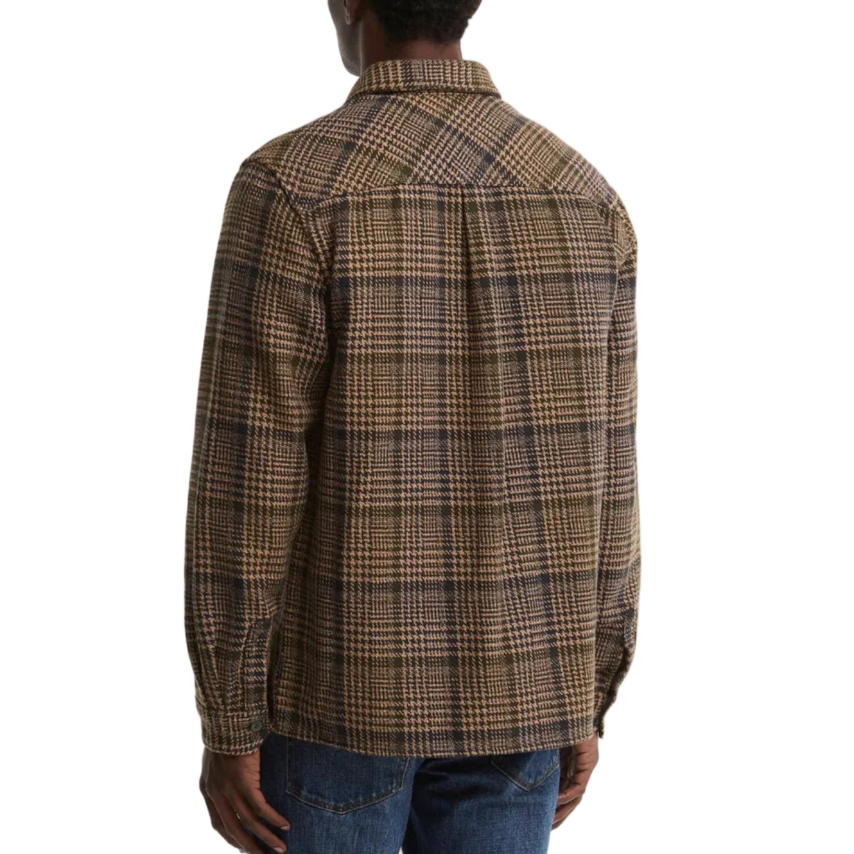 Camicia Millom dal taglio morbido con motivo pied-de-poule