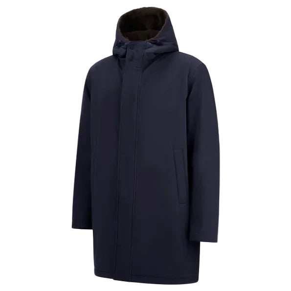 PARKA IN TWILL OPACO E LIGHT FAUX FUR