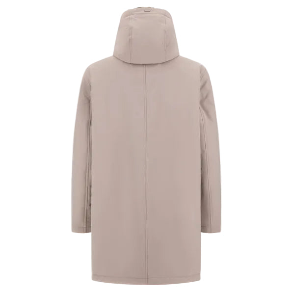 PARKA IN TWILL OPACO E LIGHT FAUX FUR