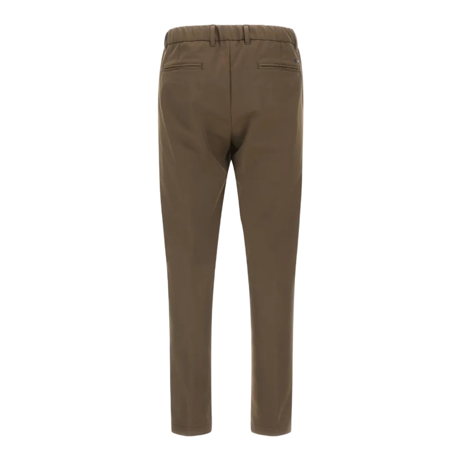 PANTALONI IN TESSUTO STRETCH EFFETTO COTONE