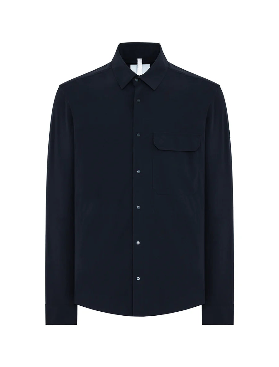 Giacca Camicia in Tessuto Tecnico Bi-Stretch