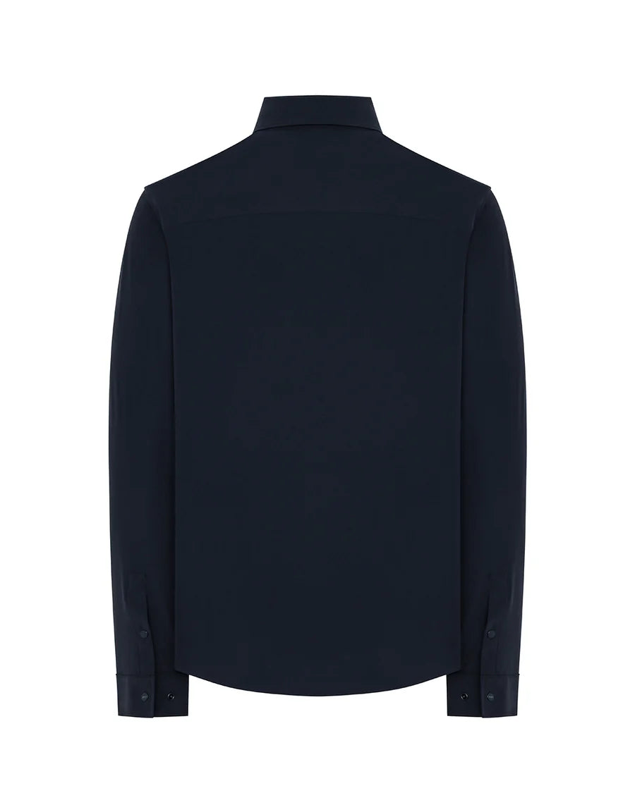 Giacca Camicia in Tessuto Tecnico Bi-Stretch