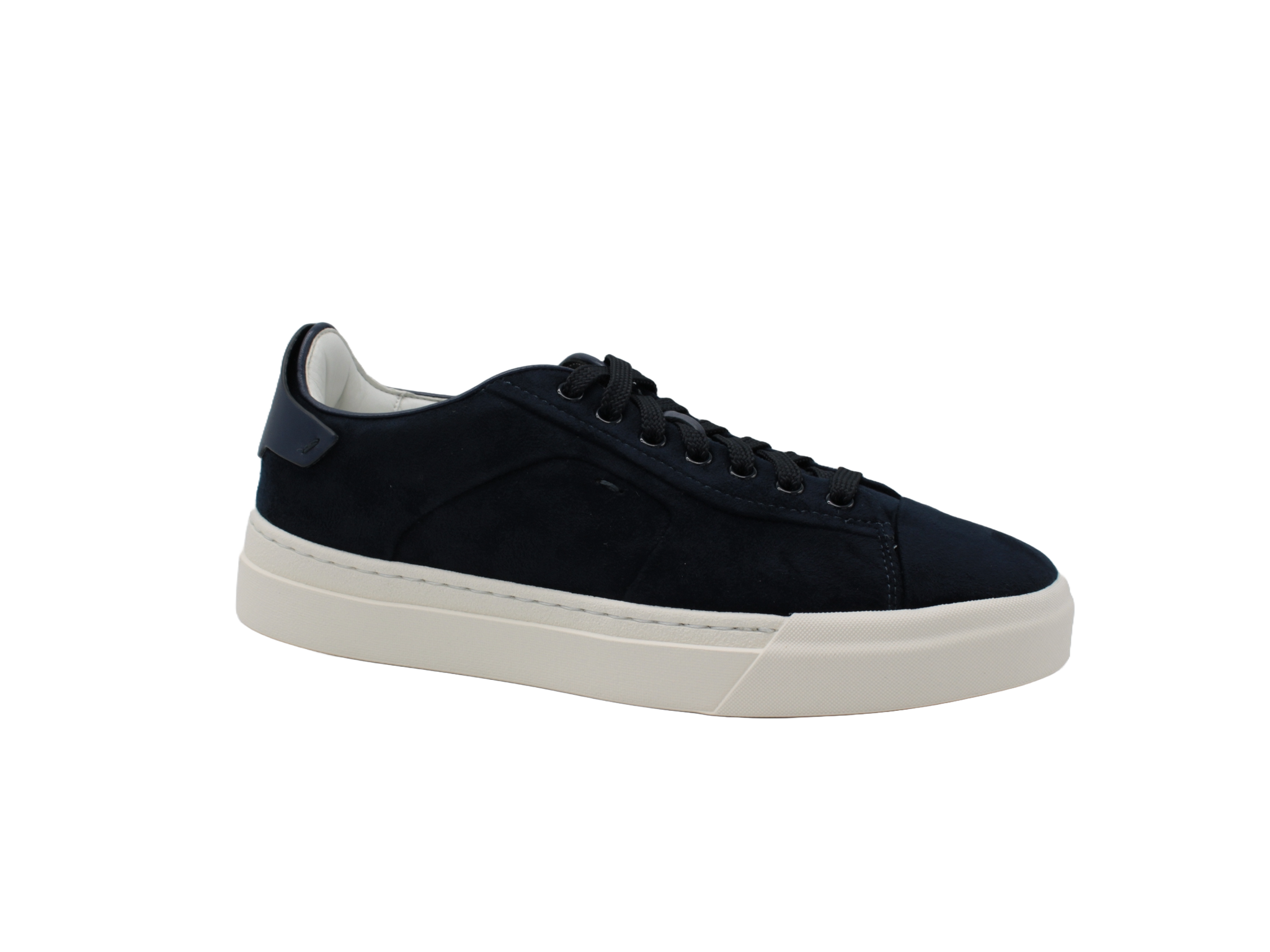 Santoni Sneakers Uomo In Pelle Scamosciata Verde - Made In Italy, Taglia 42 EU - Nuove Senza Scatola
