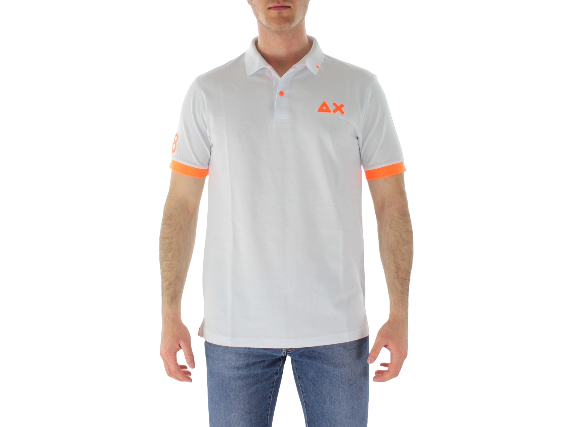 Sun68 polo logo fluo