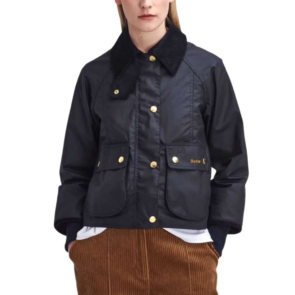 Barbour Giacca Cerata Beadnell Cropped
