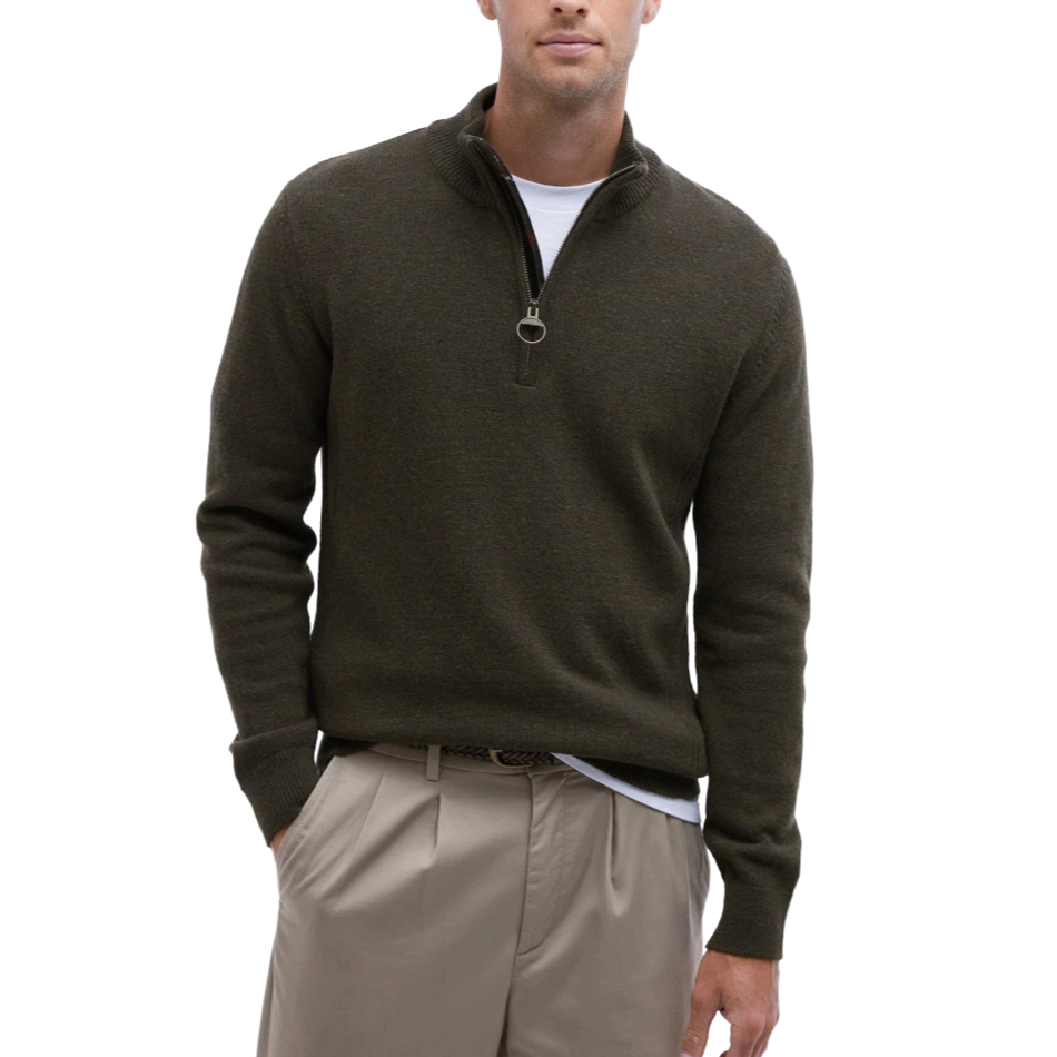Barbour Maglia Con Mezza Zip Holden