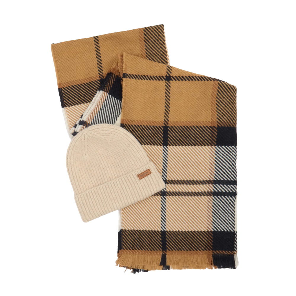 Barbour Set Regalo Berretto Pendle e Sciarpa Blair