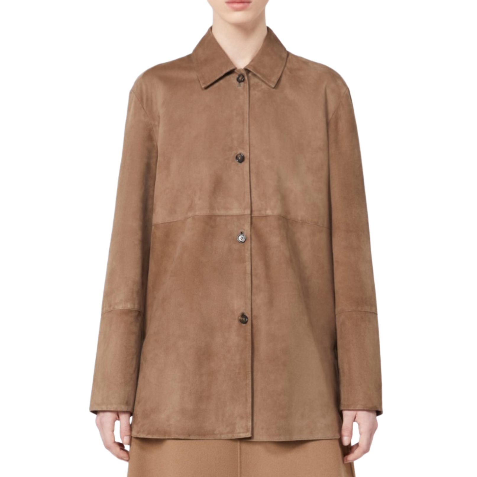 'S Max Mara Giacca in Pelle Scamosciata