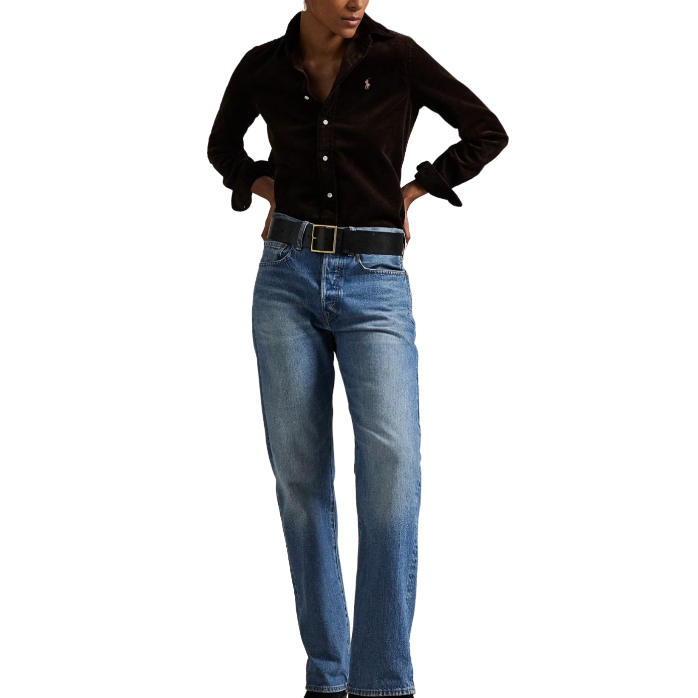 Polo Ralph Lauren Camicia in Velluto Stretch Slim Fit