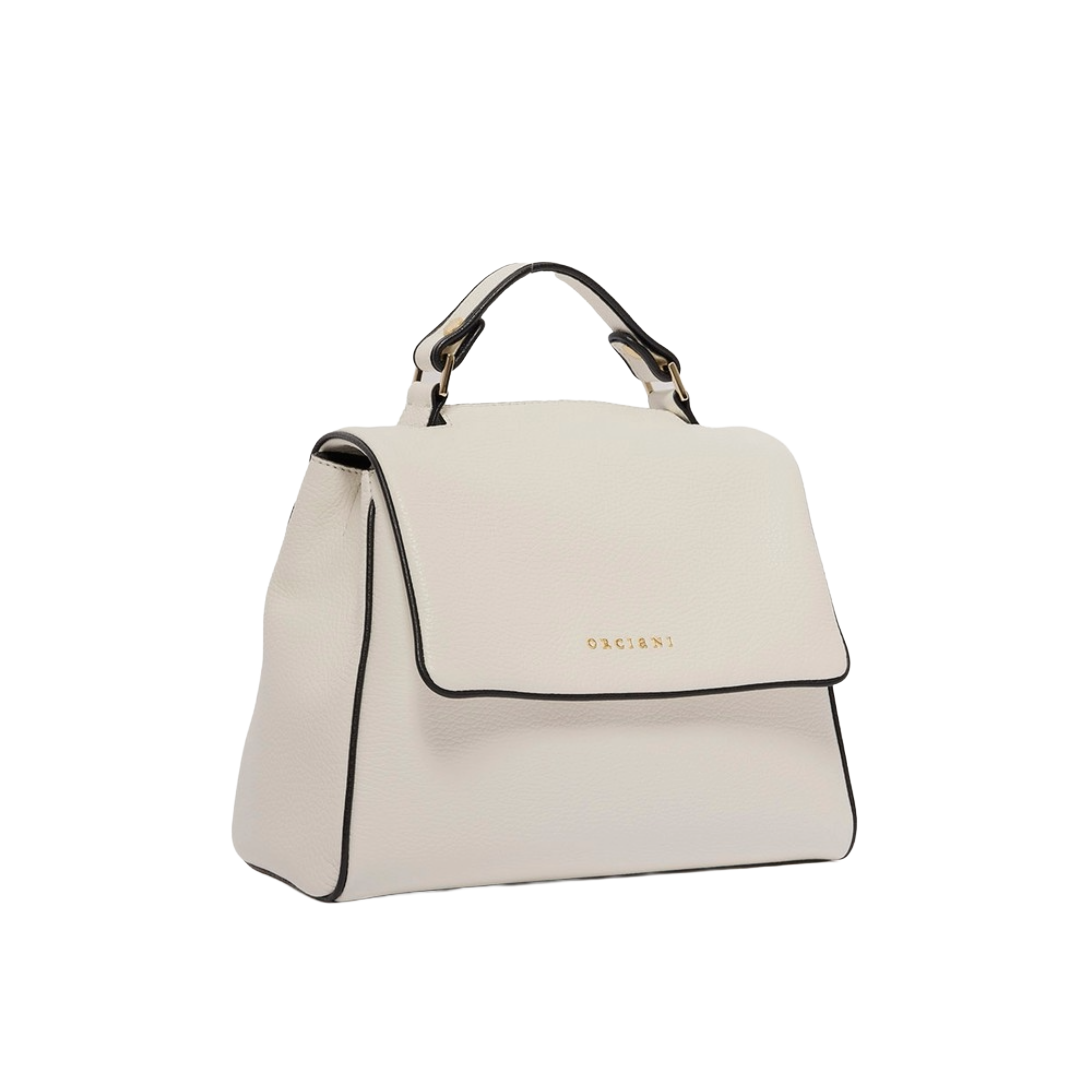 Borsa Sveva Black & White Small a mano in pelle