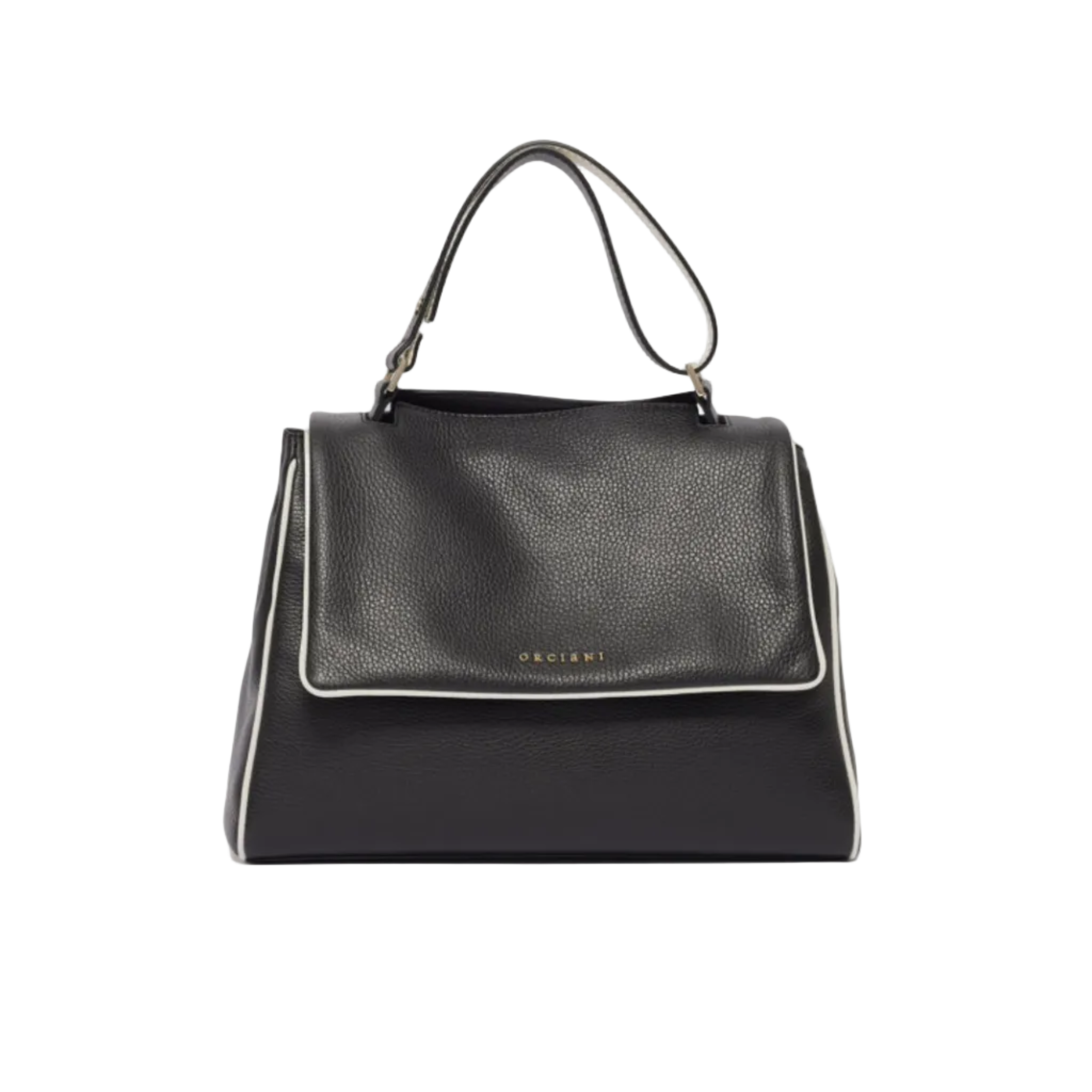 Borsa Sveva Black & White Small a mano in pelle
