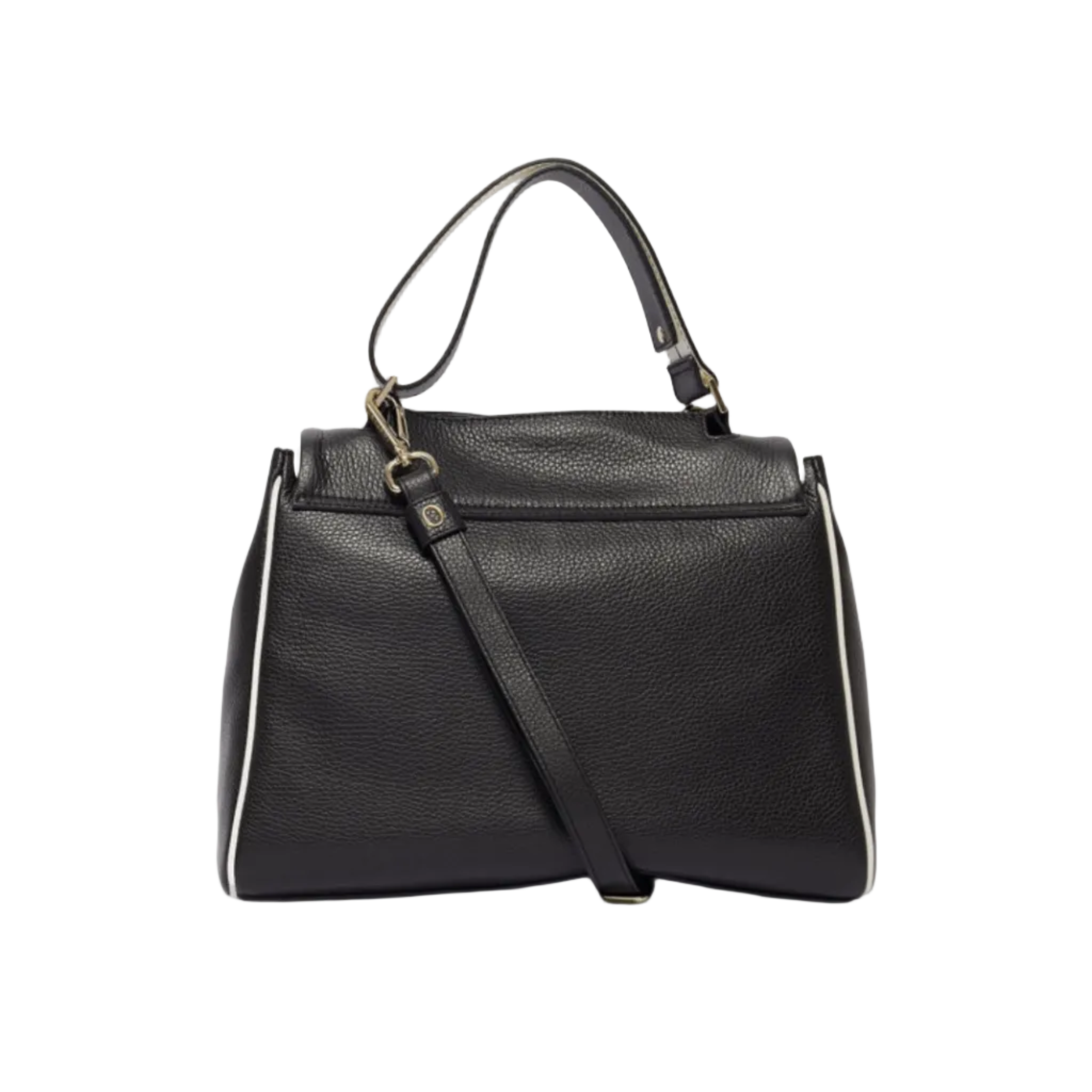 Borsa Sveva Black & White Small a mano in pelle