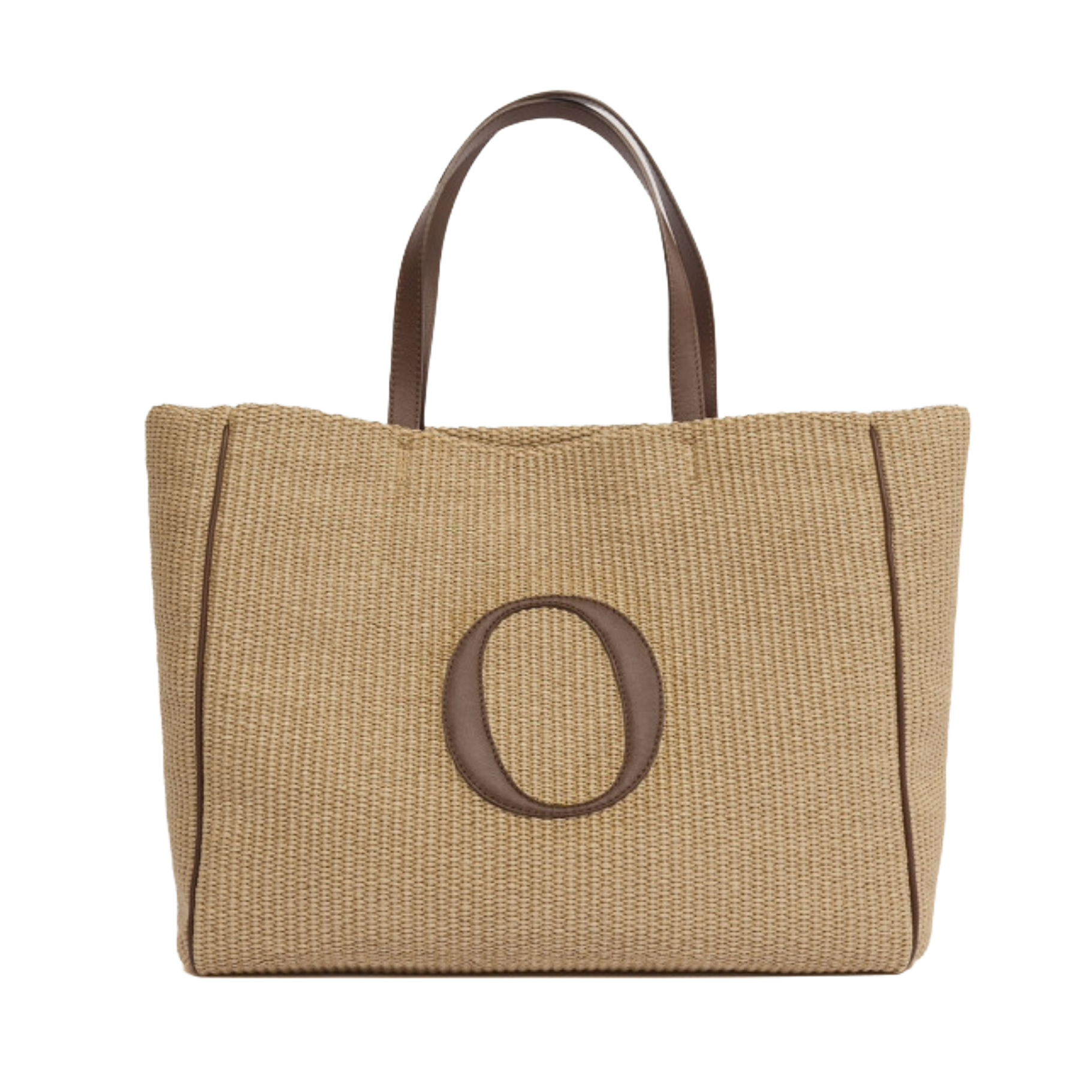 Borsa Her-O Shopper Zanzibar a spalla in tessuto e pelle