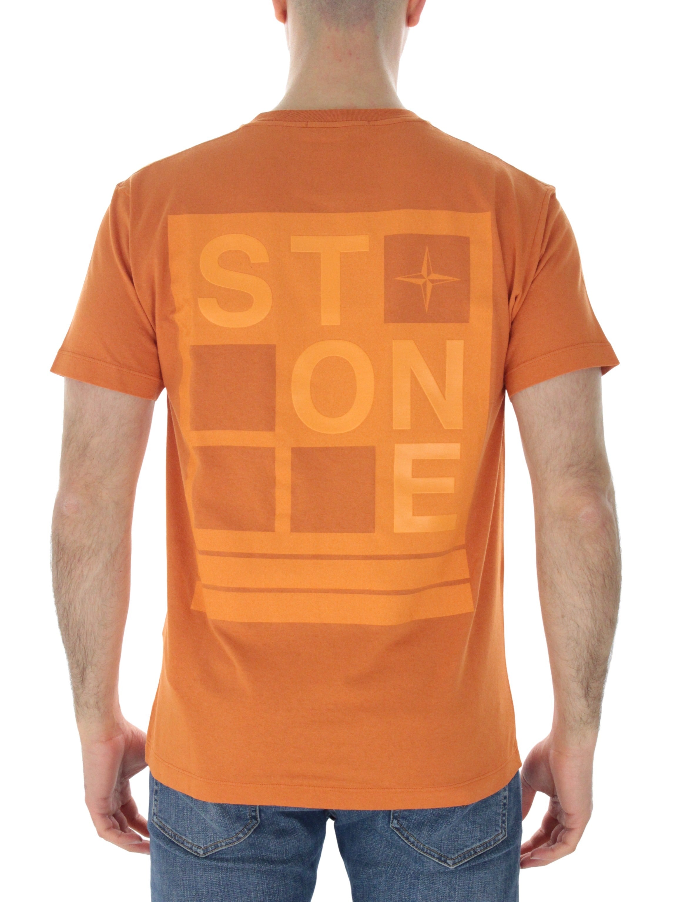 Stone island t-shirt arancio