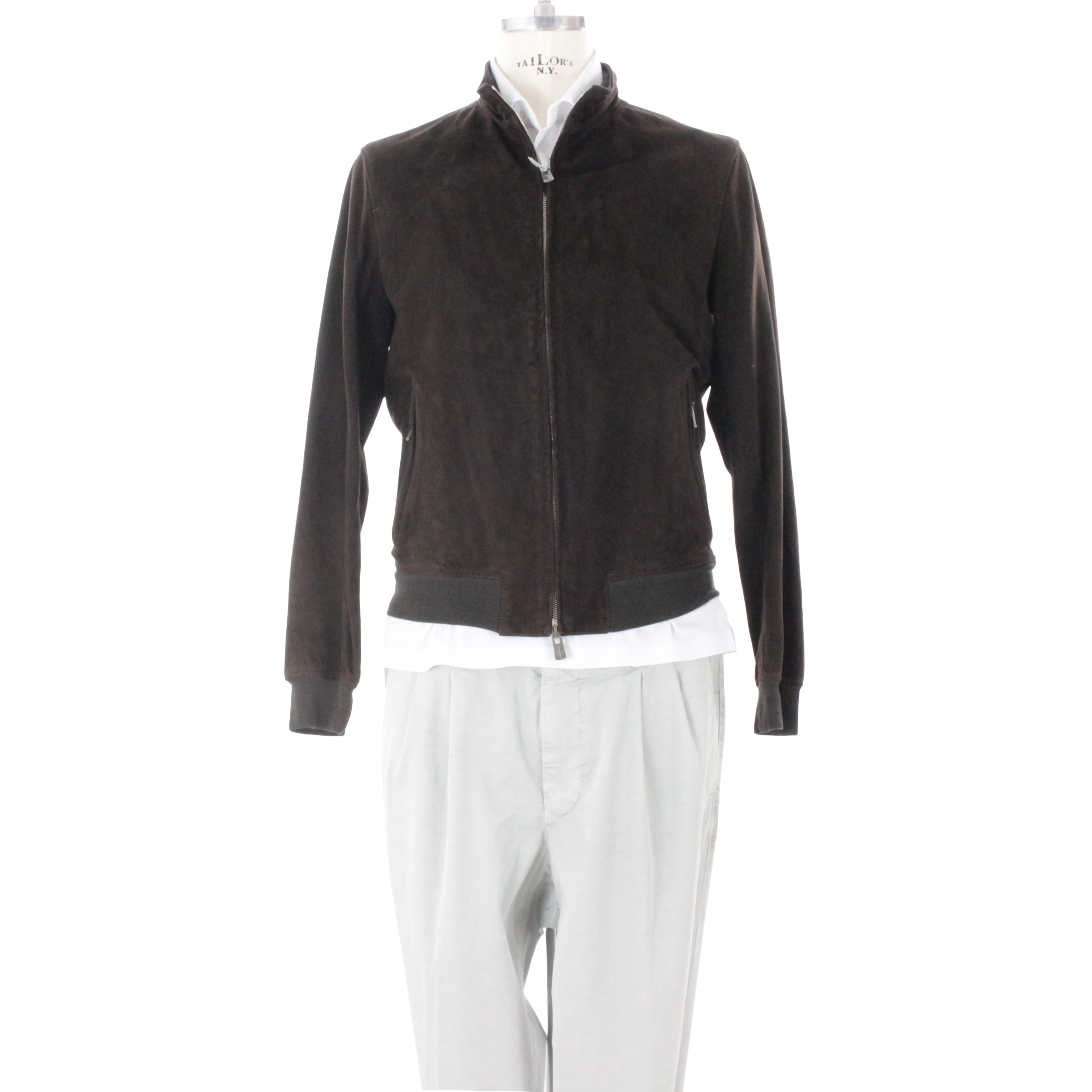 Giacca in Suede Twin Light Wash