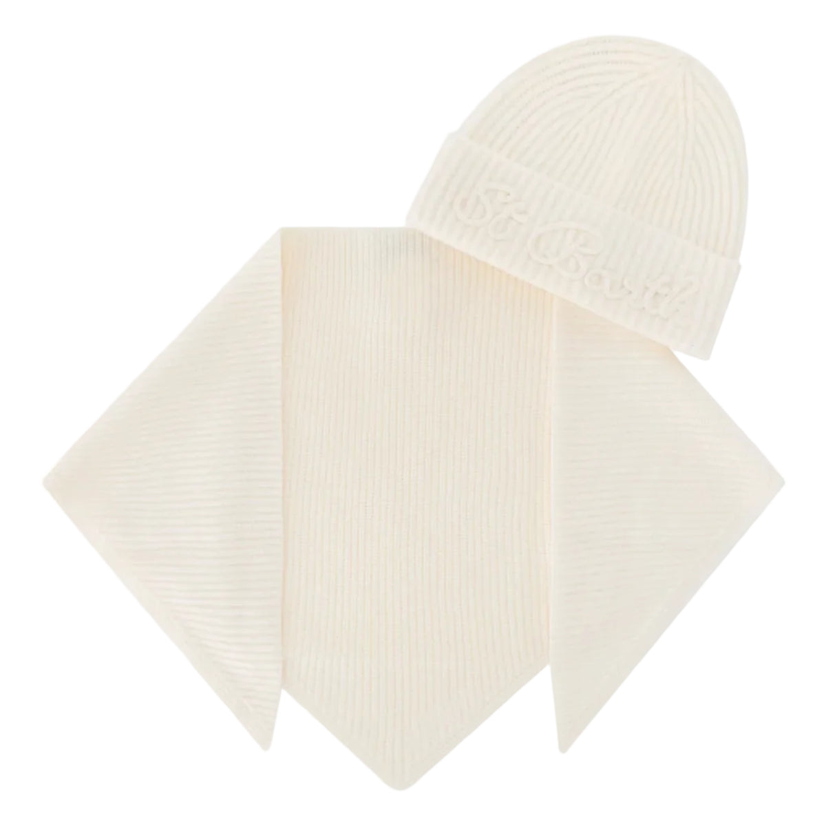 Set berretto e scaldacollo con cappuccio in lana
