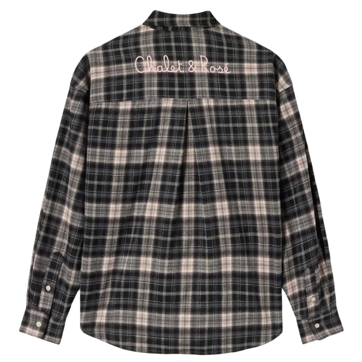 Camicia Gigy in flanella con motivo tartan e ricamo logo